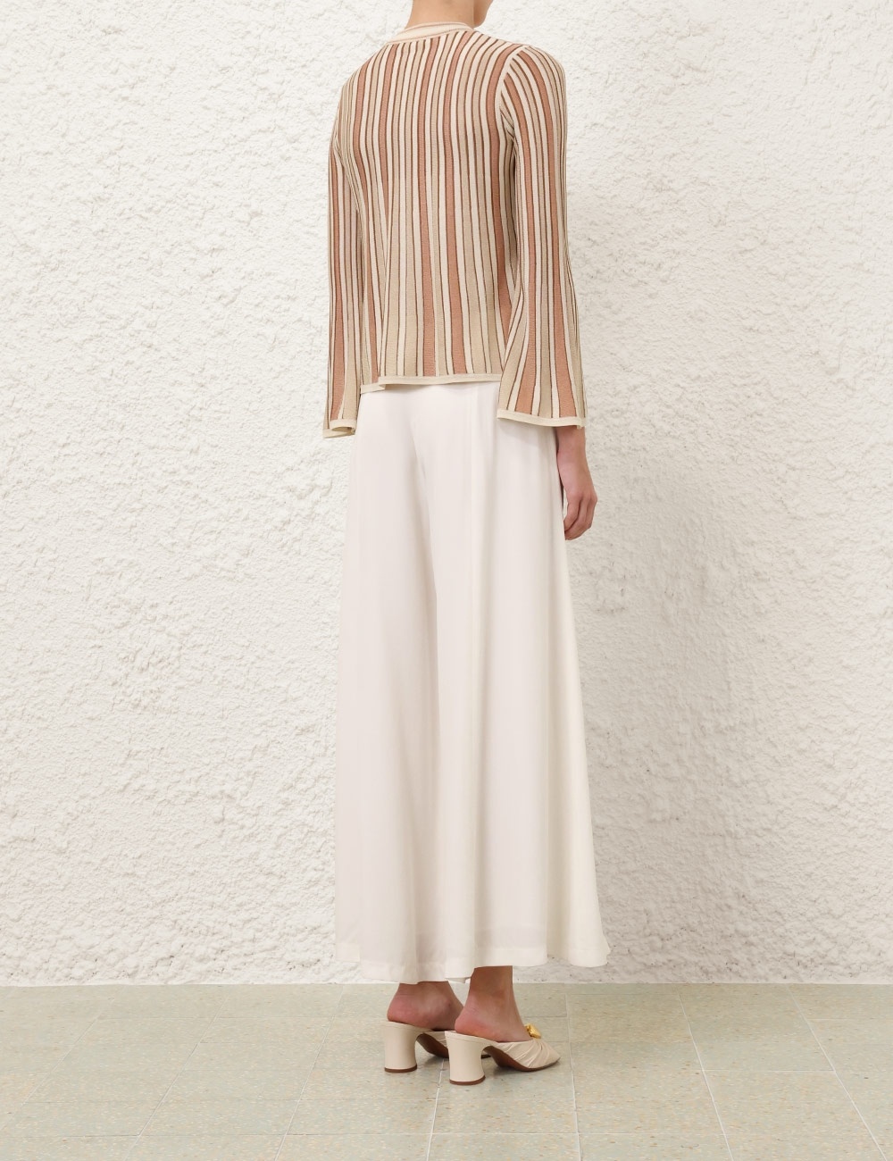 CRUSH METALLIC STRIPE CARDIGAN - 4