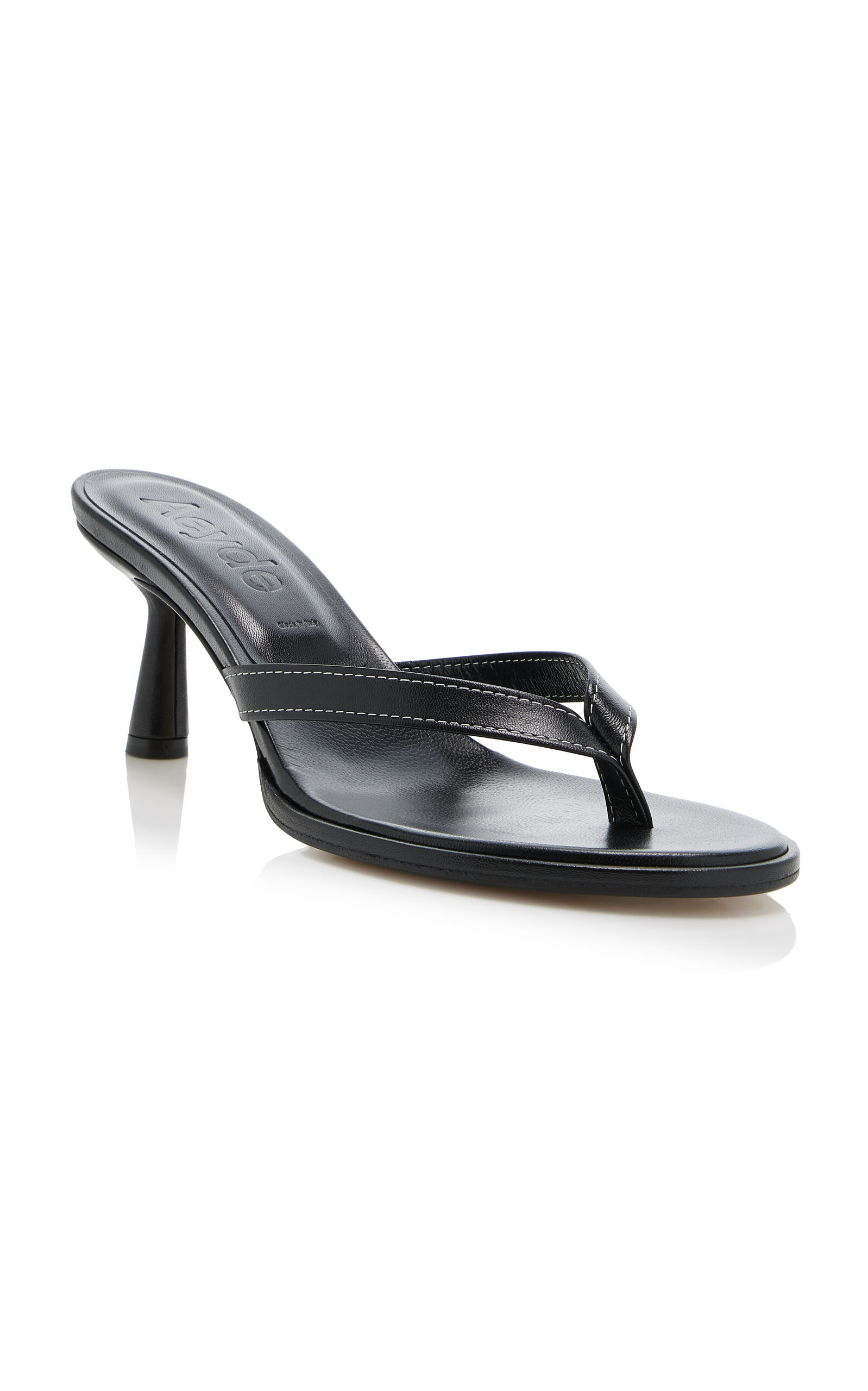Daphne Leather Sandals black - 5