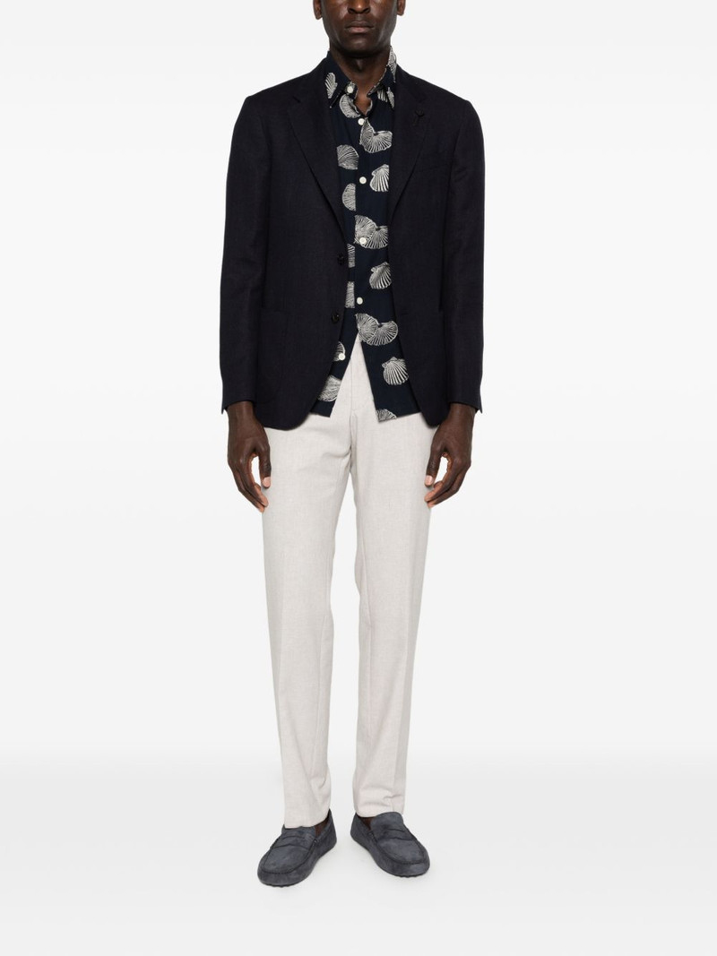 LARDINI patch-pocket blazer outlook