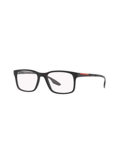 Prada logo-arm rectangular glasses outlook