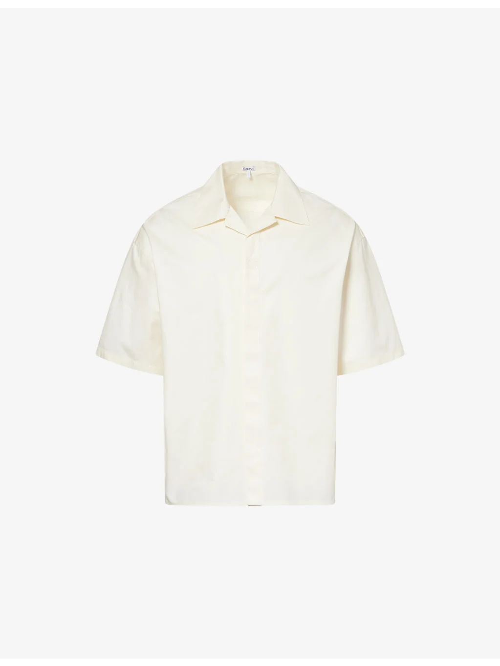 Spread-Collar Cotton Shirt - 1
