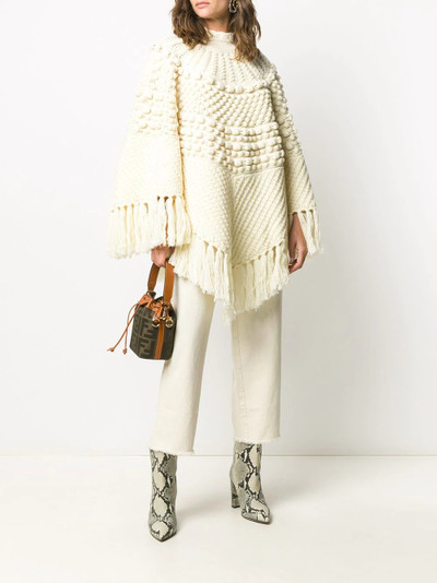 SAINT LAURENT chunky-knit poncho outlook