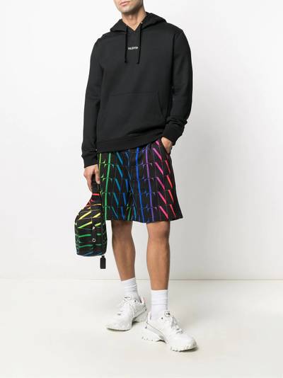 Valentino logo-print hoodie outlook