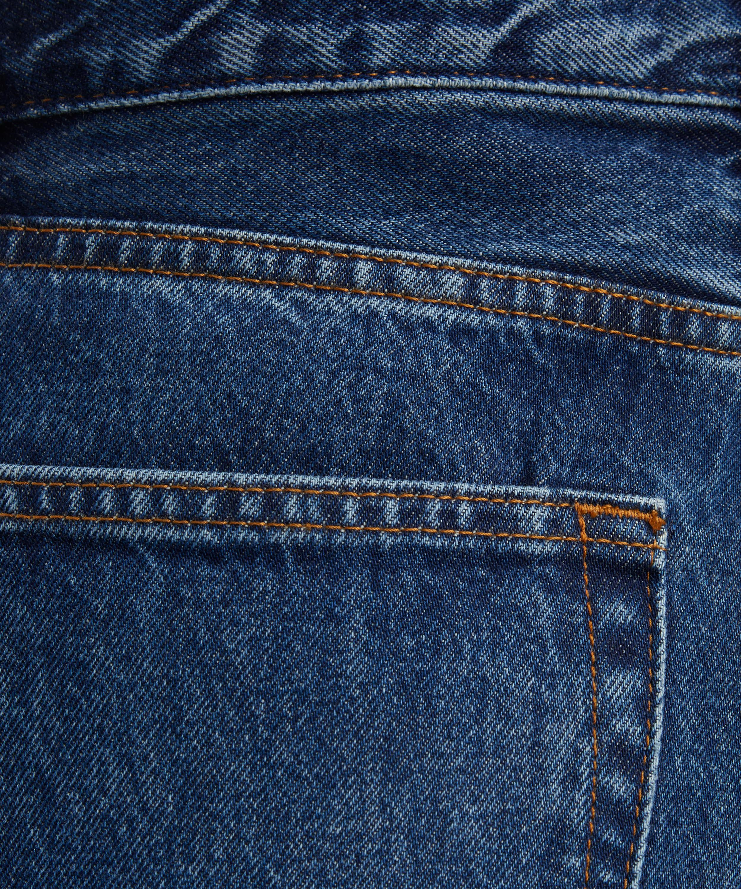 Collegiate High-Rise Wide Jeans in Galactic - 5