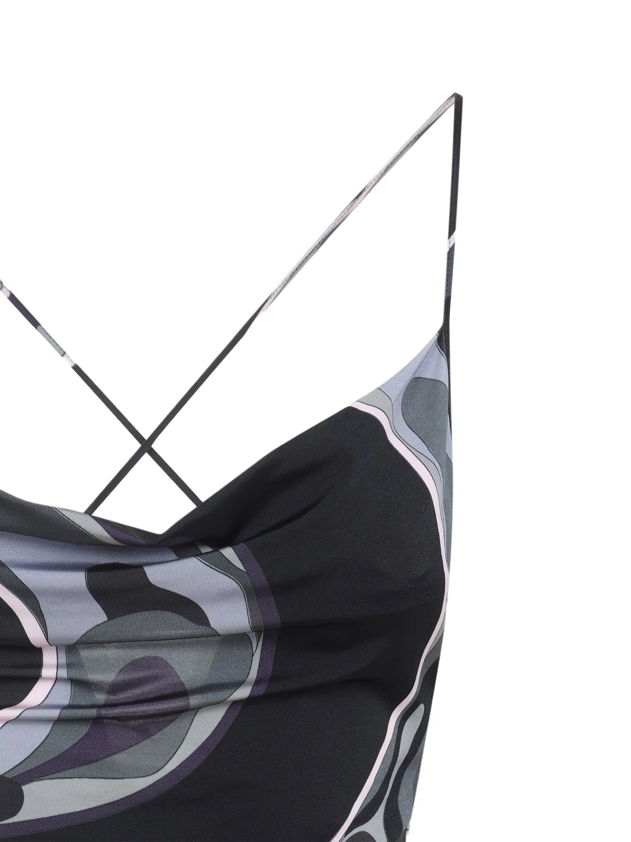 Pucci Cowl-neck Abstract-print Dress - 2