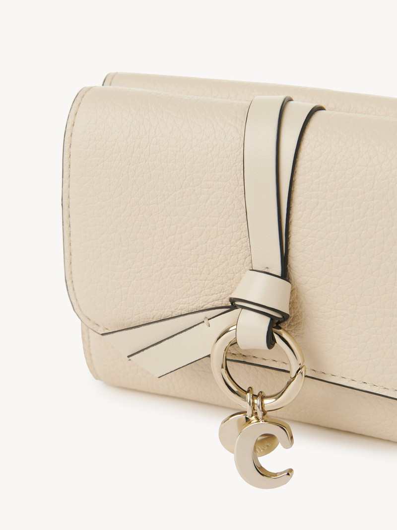 SMALL ALPHABET TRIFOLD IN GRAINED & SHINY LEATHER 5