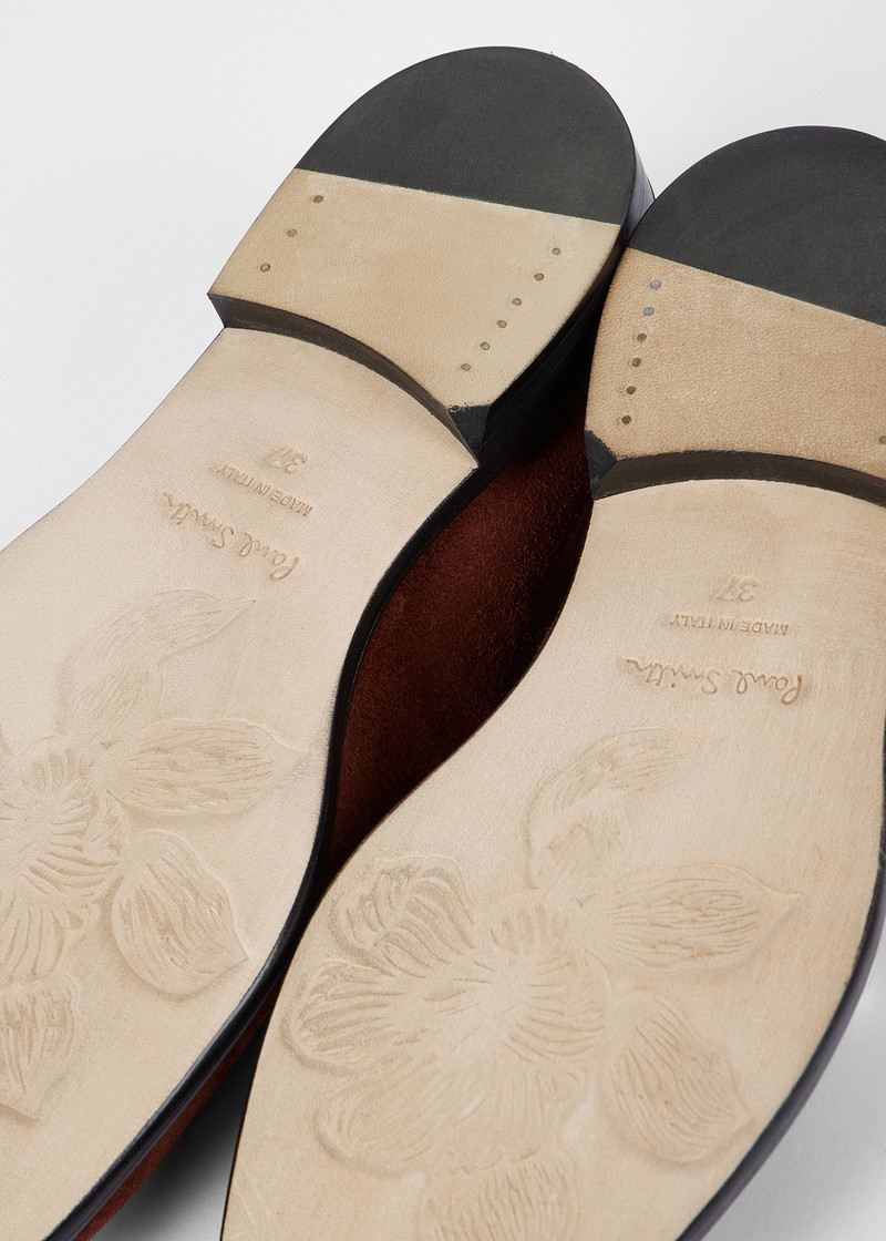 Women's Dark Burgundy Suede 'Figaro' Loafers 5