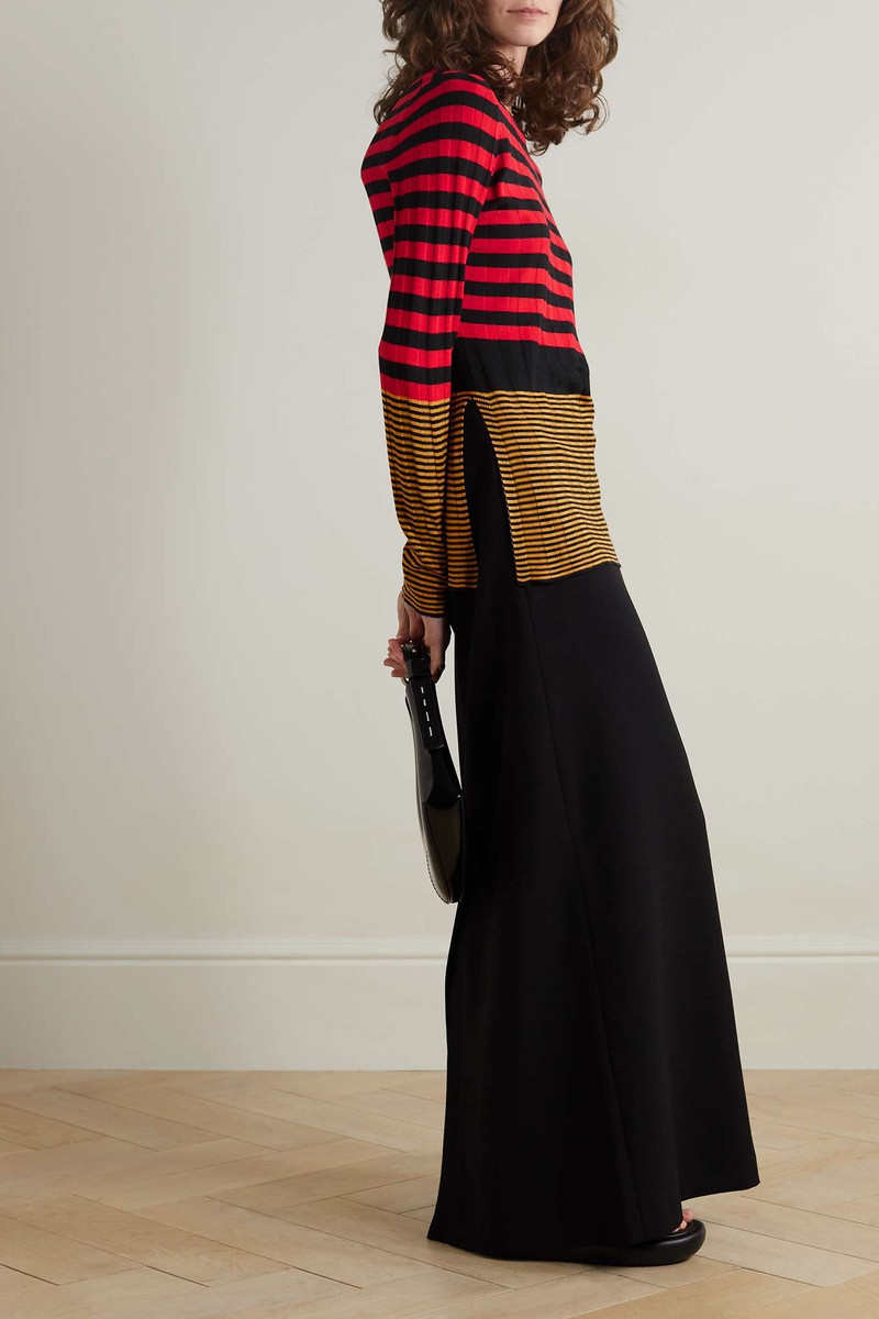 Proenza Schouler Striped ribbed-knit sweater outlook