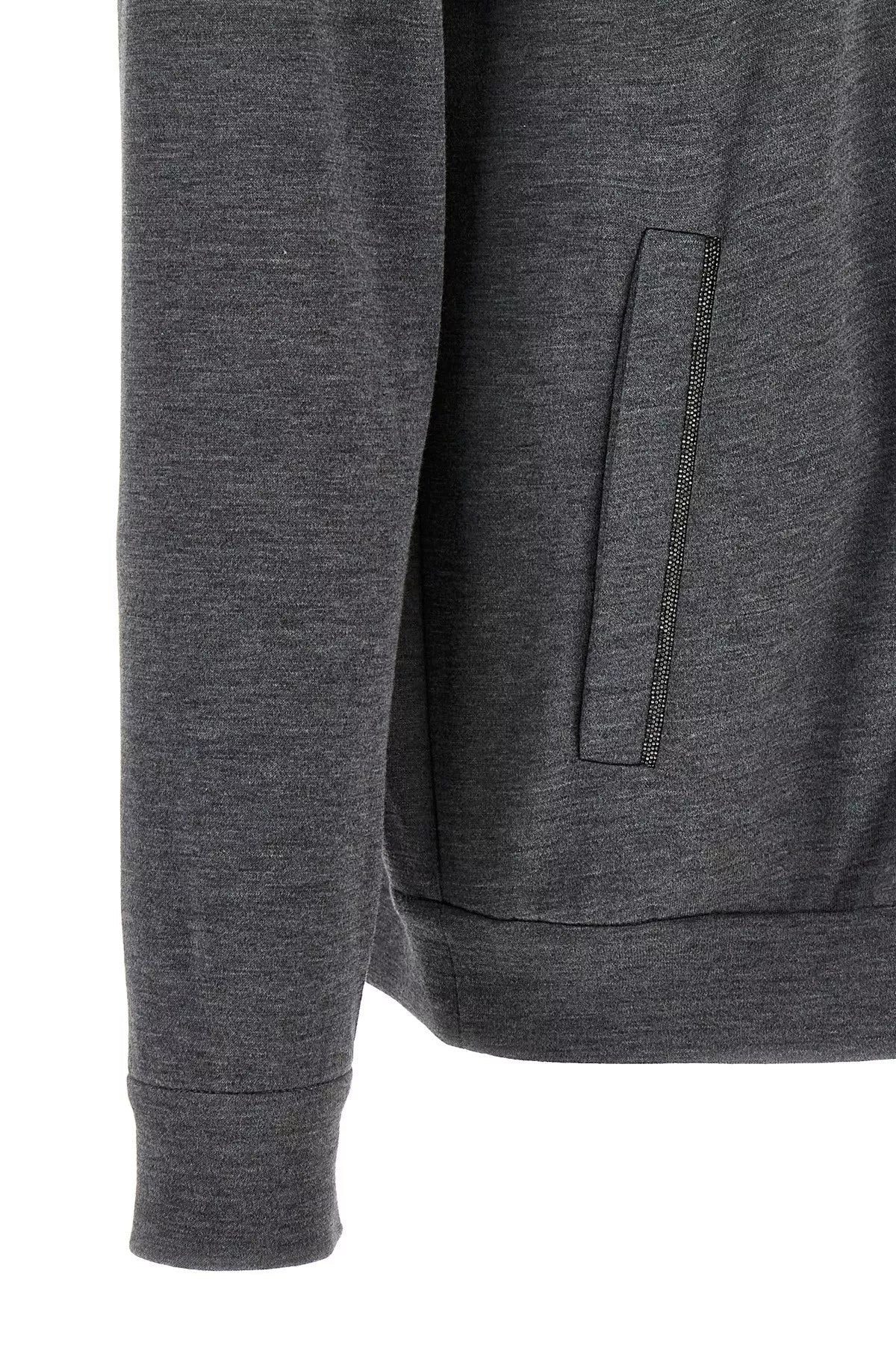 Brunello Cucinelli Women 'Precious Zipper Pull' Hoodie - 5