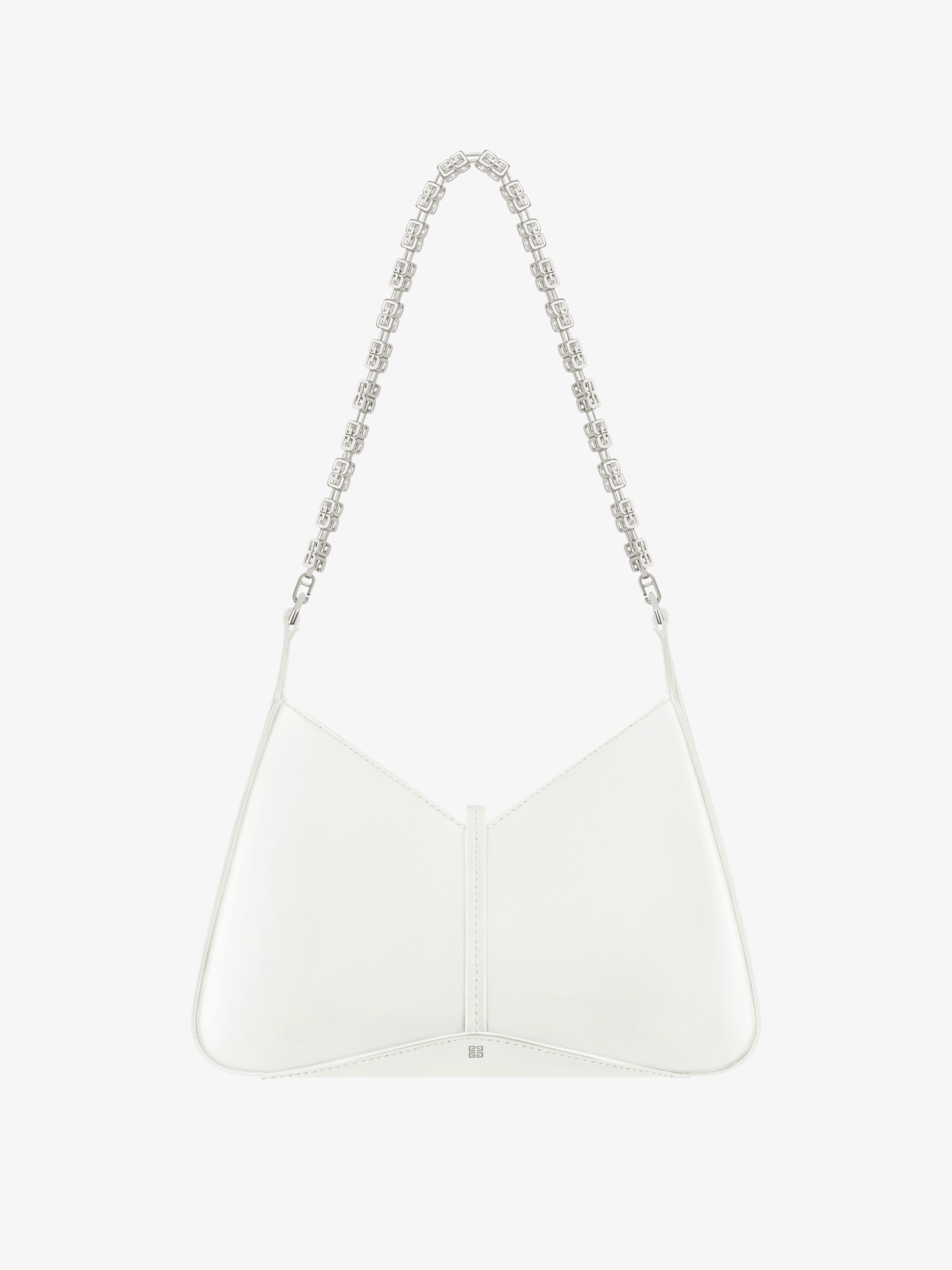 SMALL CUT OUT BAG IN SHINY LEATHER WITH CHAIN - 6