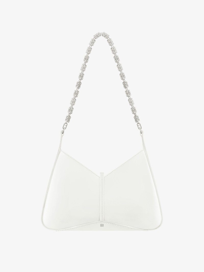 SMALL CUT OUT BAG IN SHINY LEATHER WITH CHAIN 6