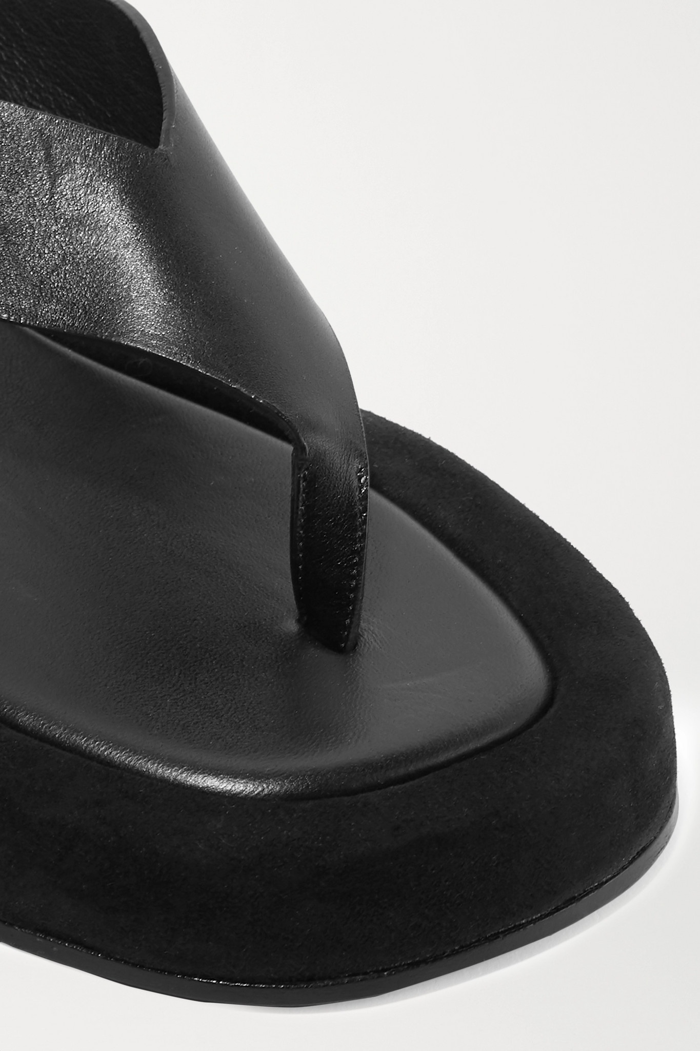 Ginza leather platform flip flops - 4