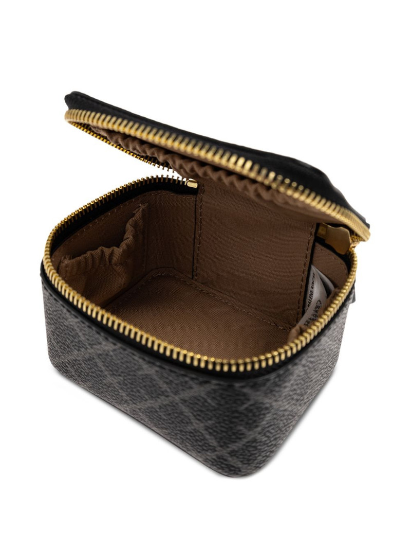 geometric-print zip-fastening jewellery box 4