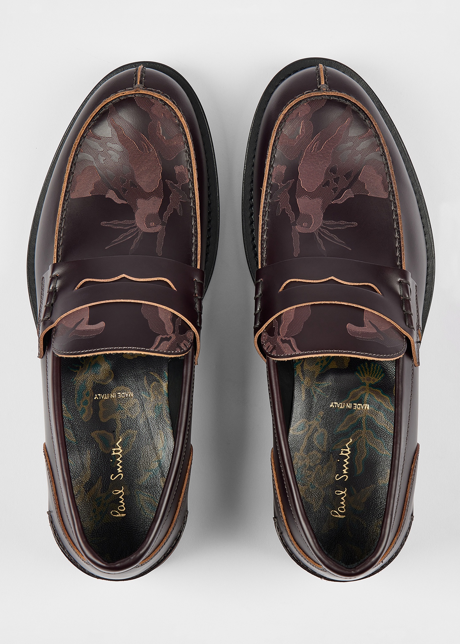 Bordeaux Leather 'Donovan' Loafers - 5