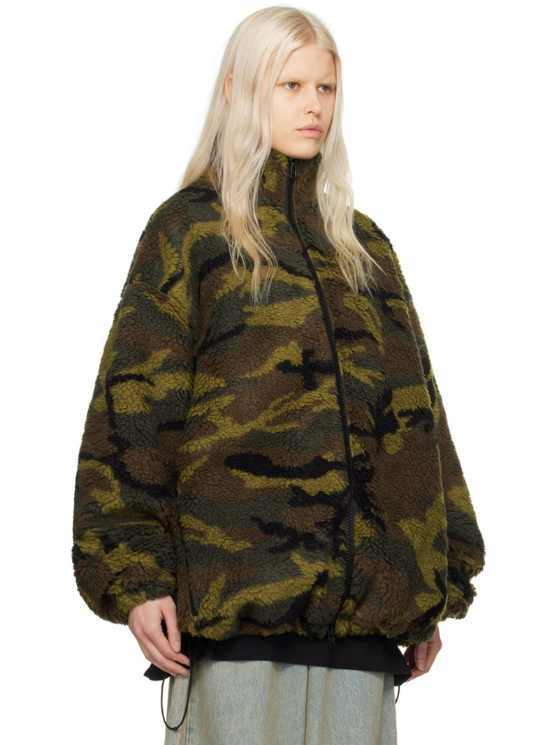 위장 인쇄 fleece 재킷 2
