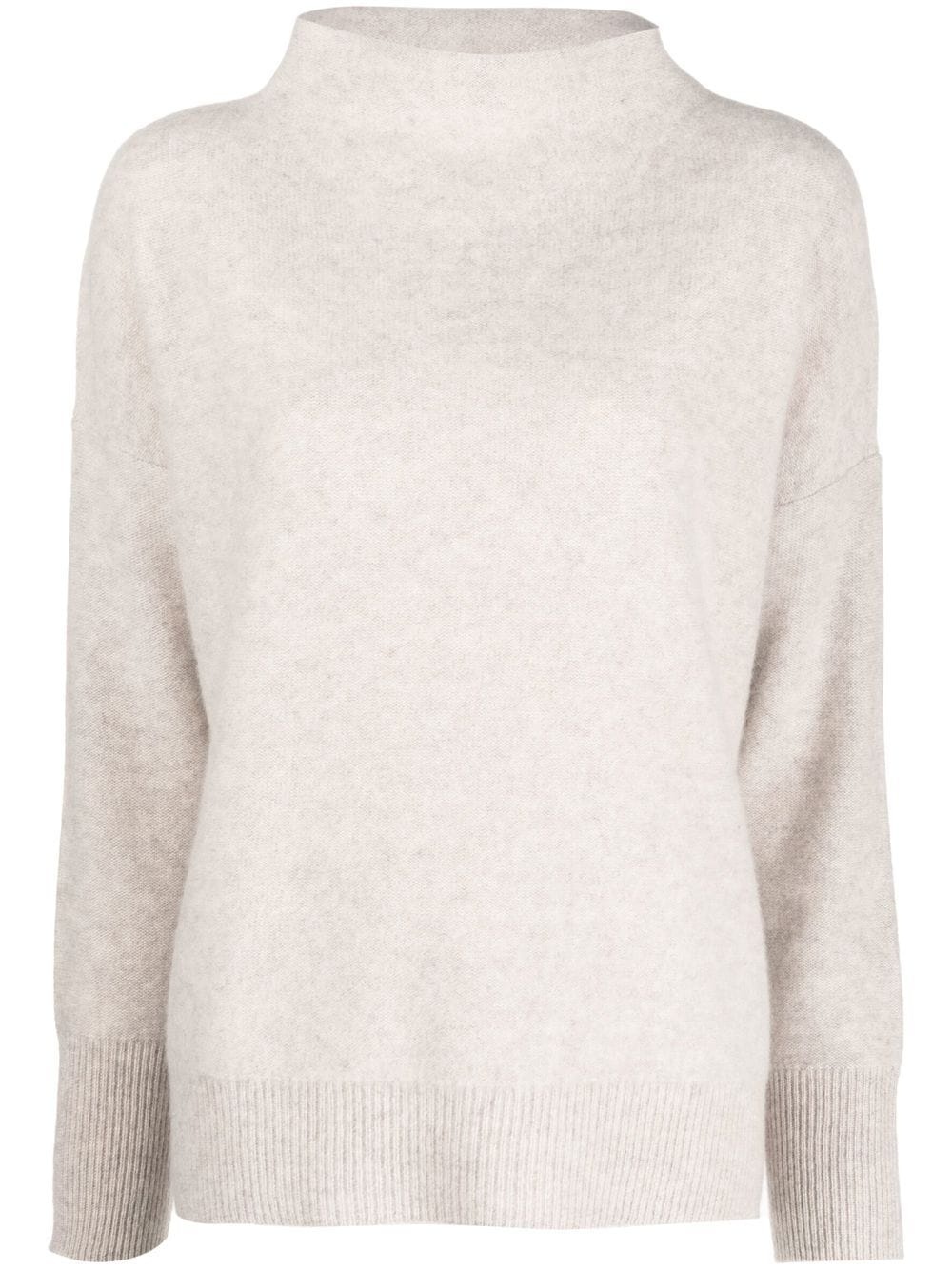 mock-neck cashmere jumper - 1