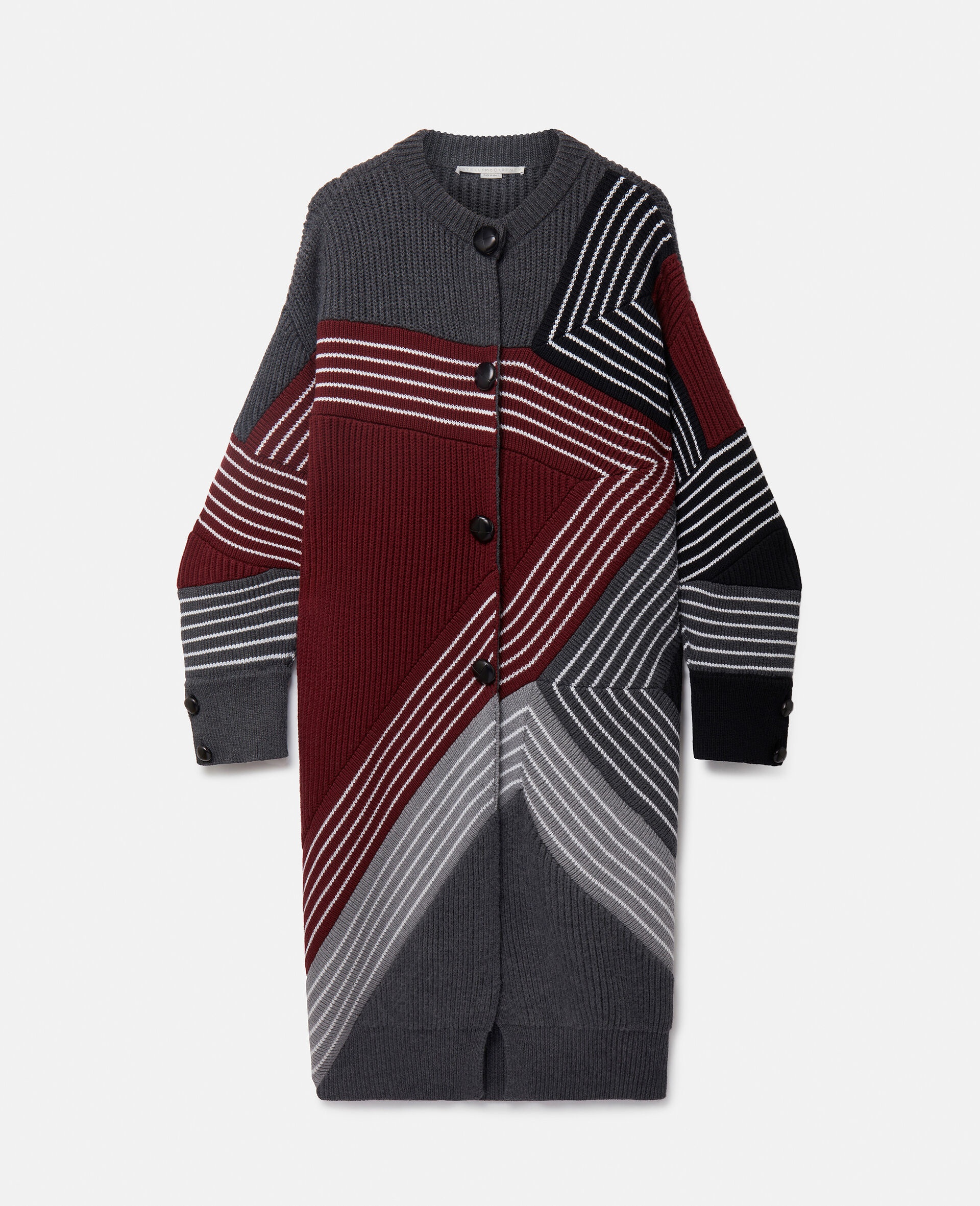 S by S 3D Stripes Wool Coat - 1