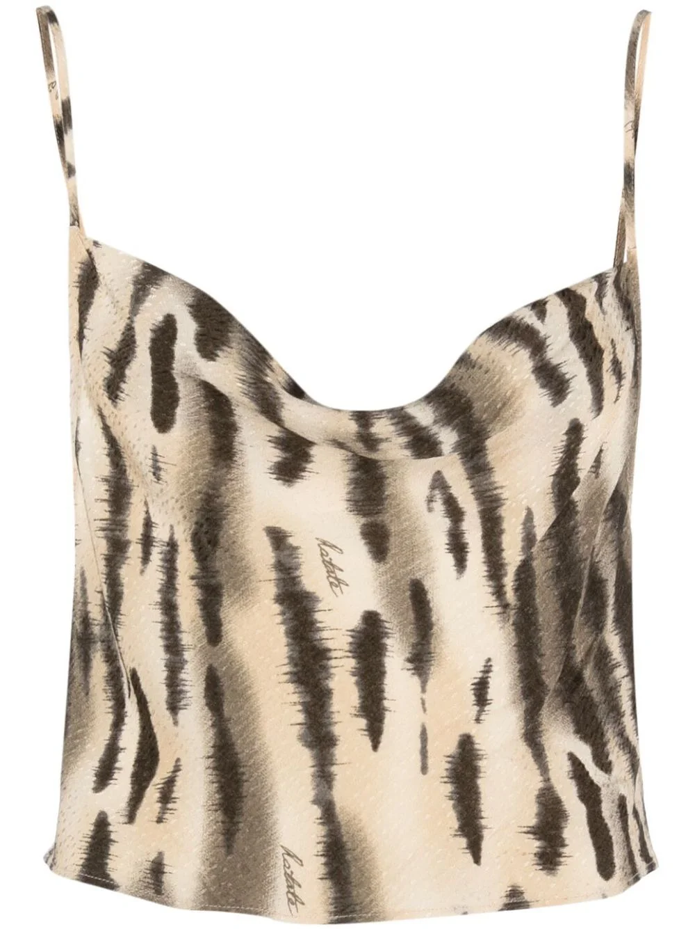 fine-jacquard open-back top - 1