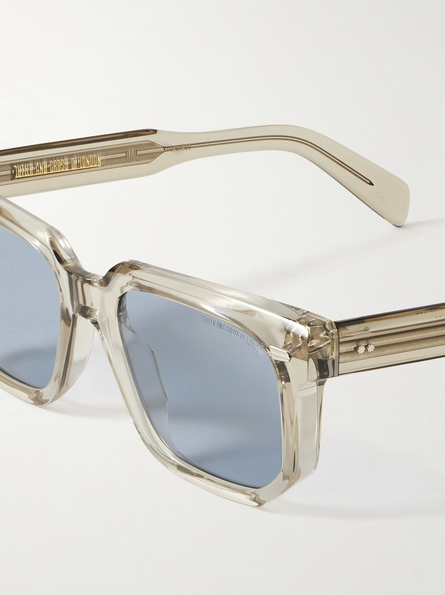 1410 D-Frame Acetate Sunglasses Clear - 3