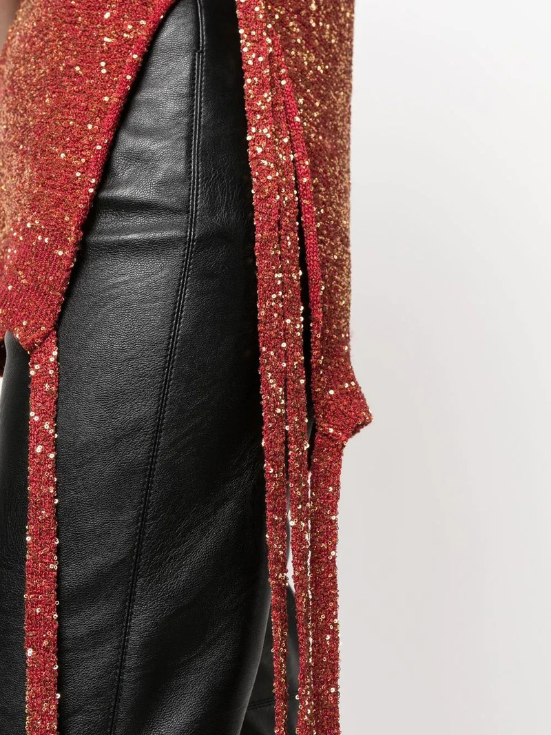 sequin-embellished knit tank top 5
