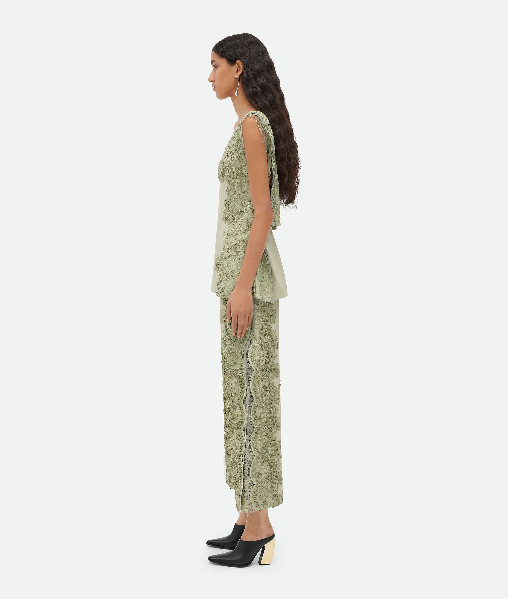 Viscose Top With Lace Embroidery - 2