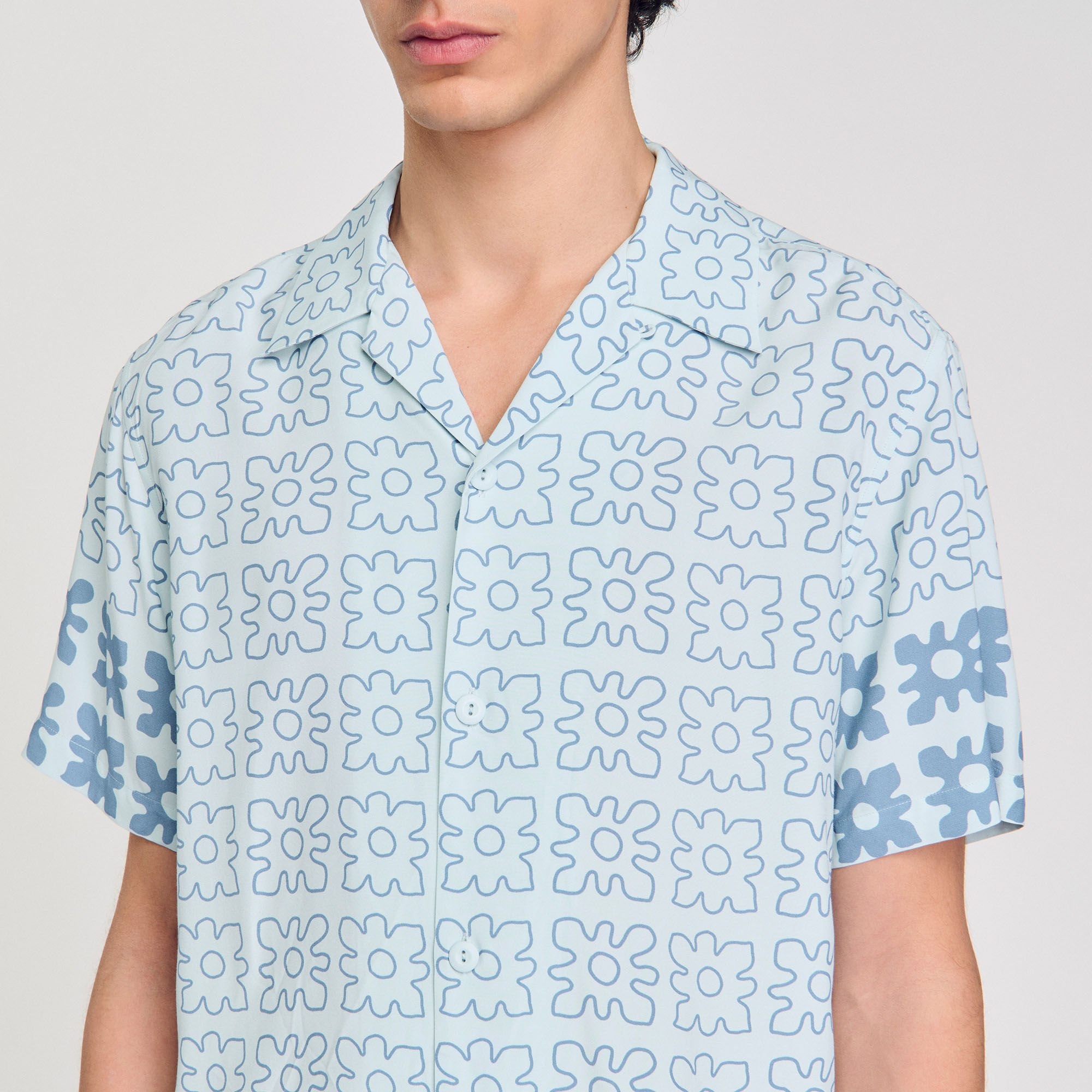 FLORAL MOTIF SHIRT - 3