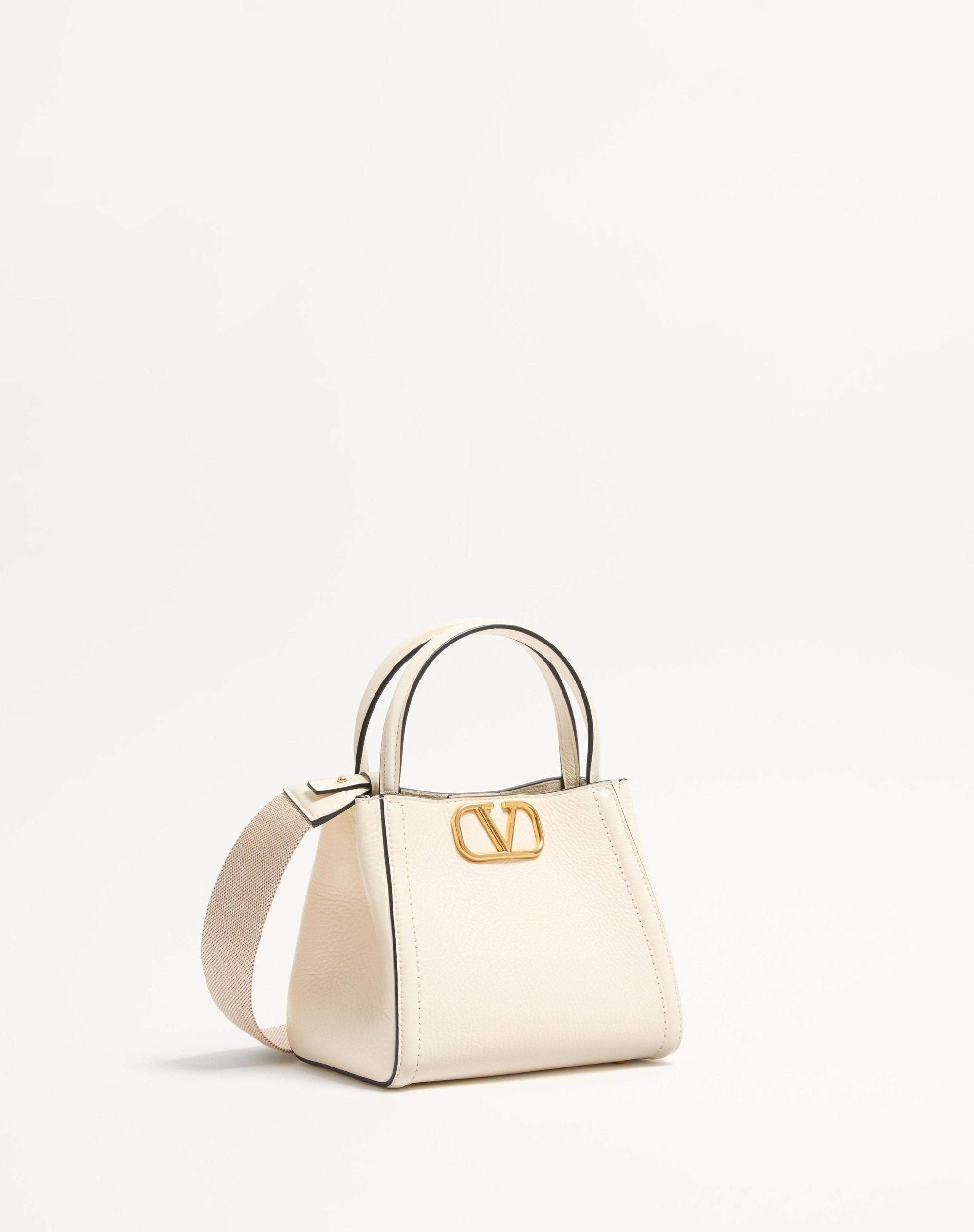 VALENTINO GARAVANI ALLTIME SMALL HANDBAG IN GRAINY CALFSKIN - 2