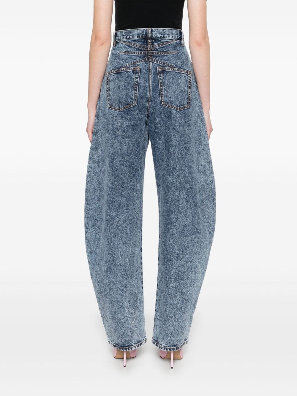 Round denim jeans - 3