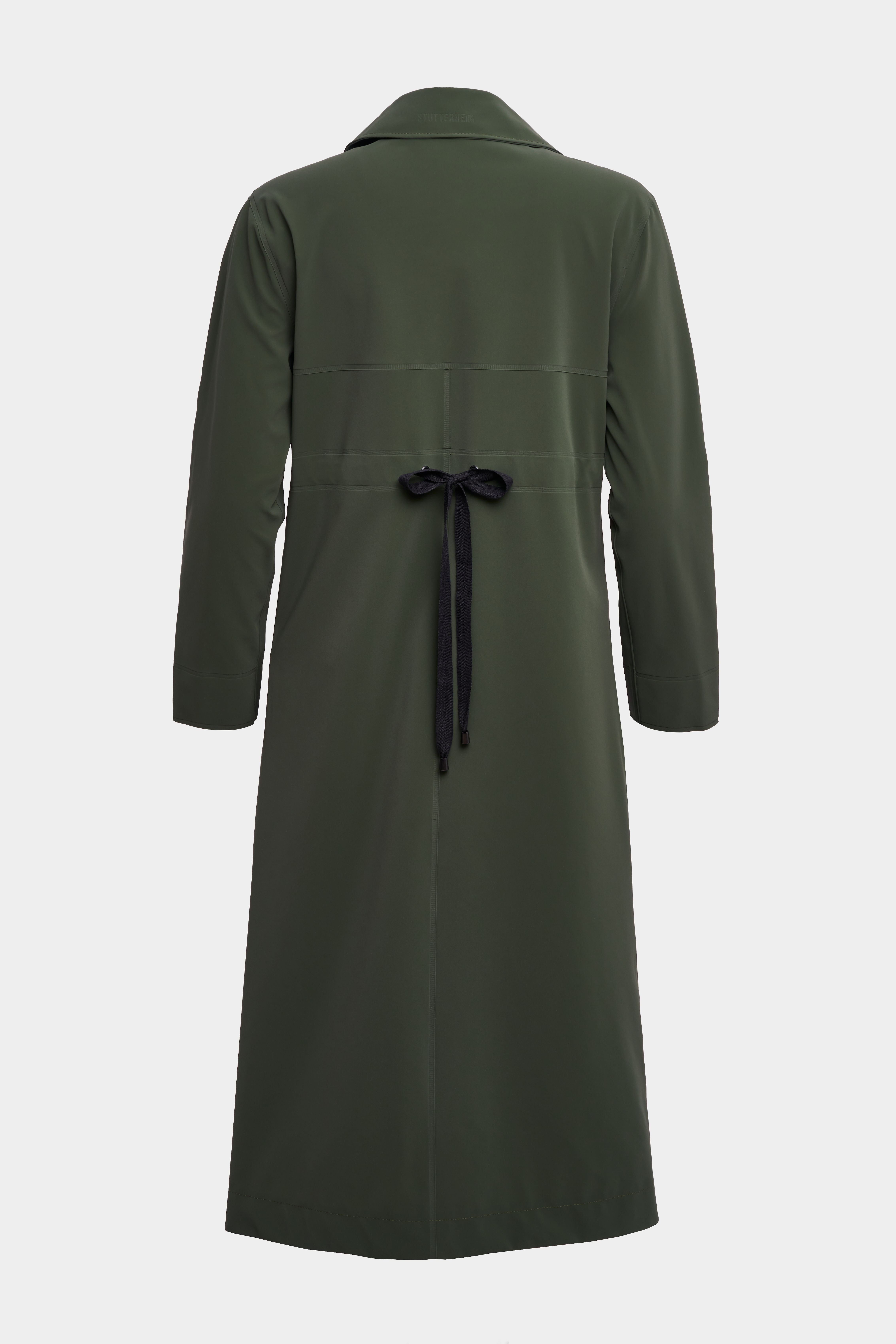 Hornstull Matte Long Raincoat Green - 6