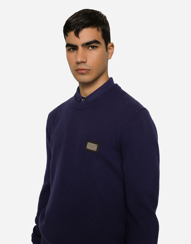 Wool and cashmere round-neck sweater - 5