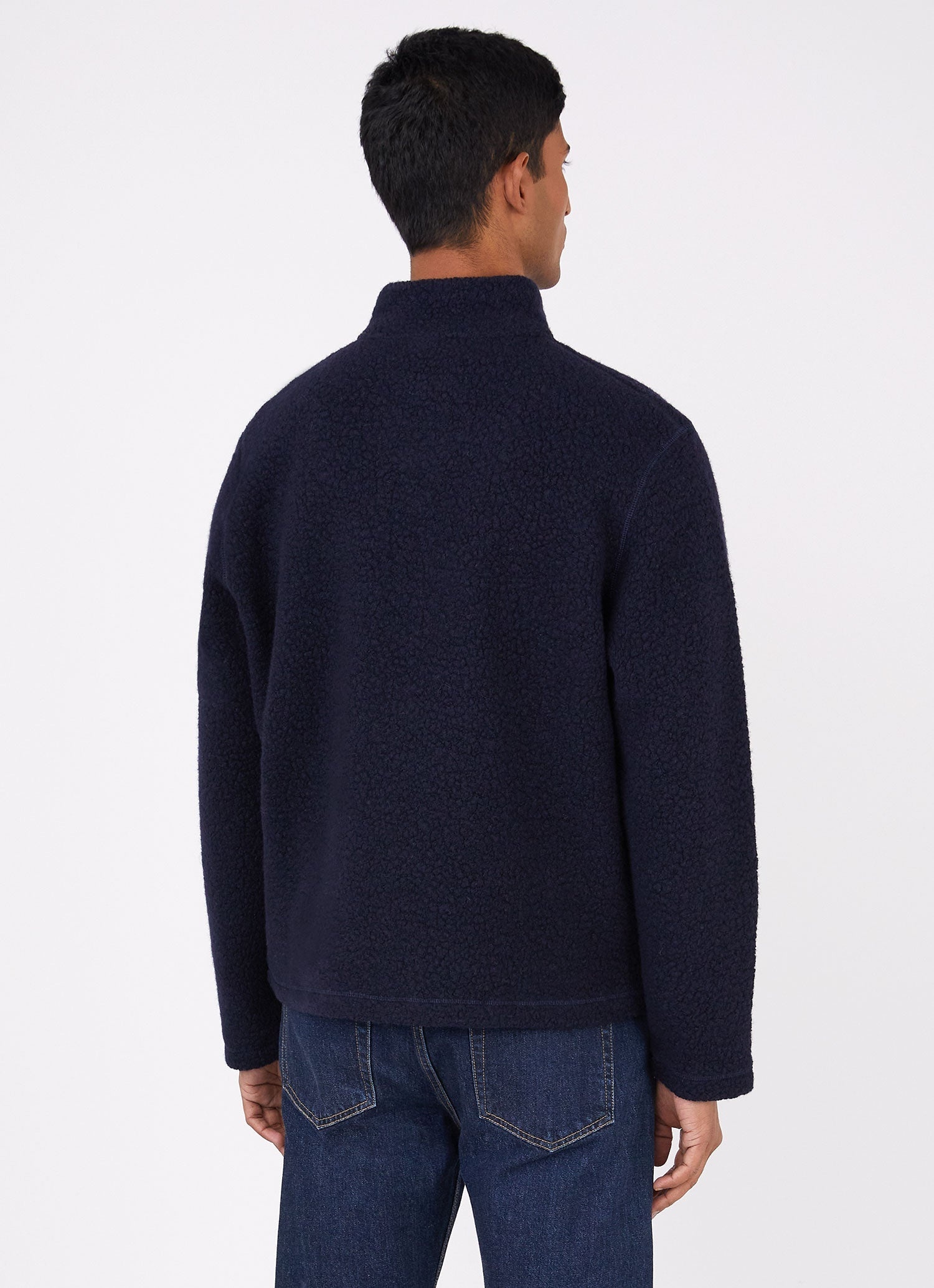 Wool Fleece Zip Neck - 4