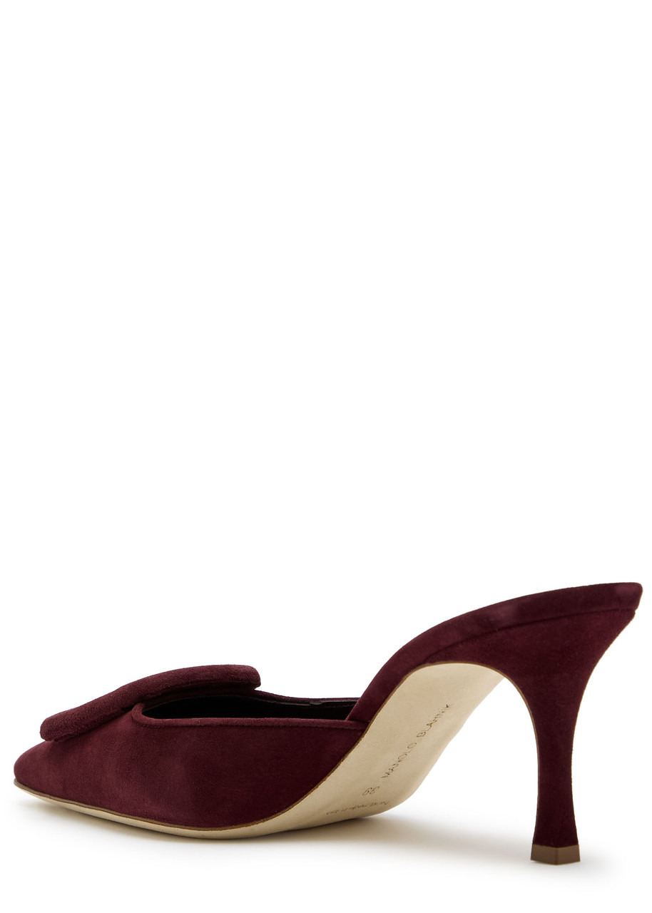 Manolo Blahnik Maysale 70 Suede Mules - 2
