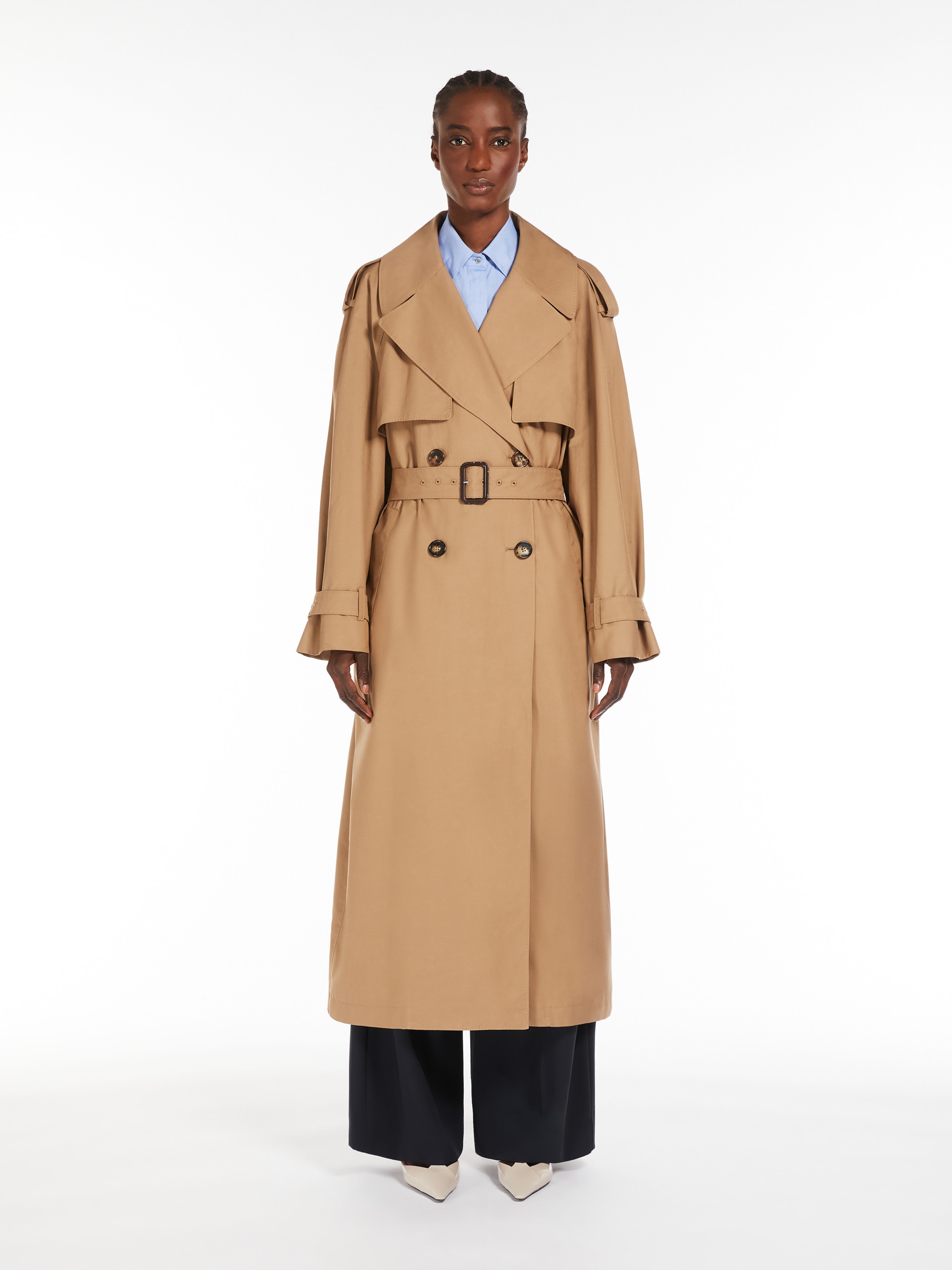 OTELLO Oversized water-repellent cotton trench coat - 3