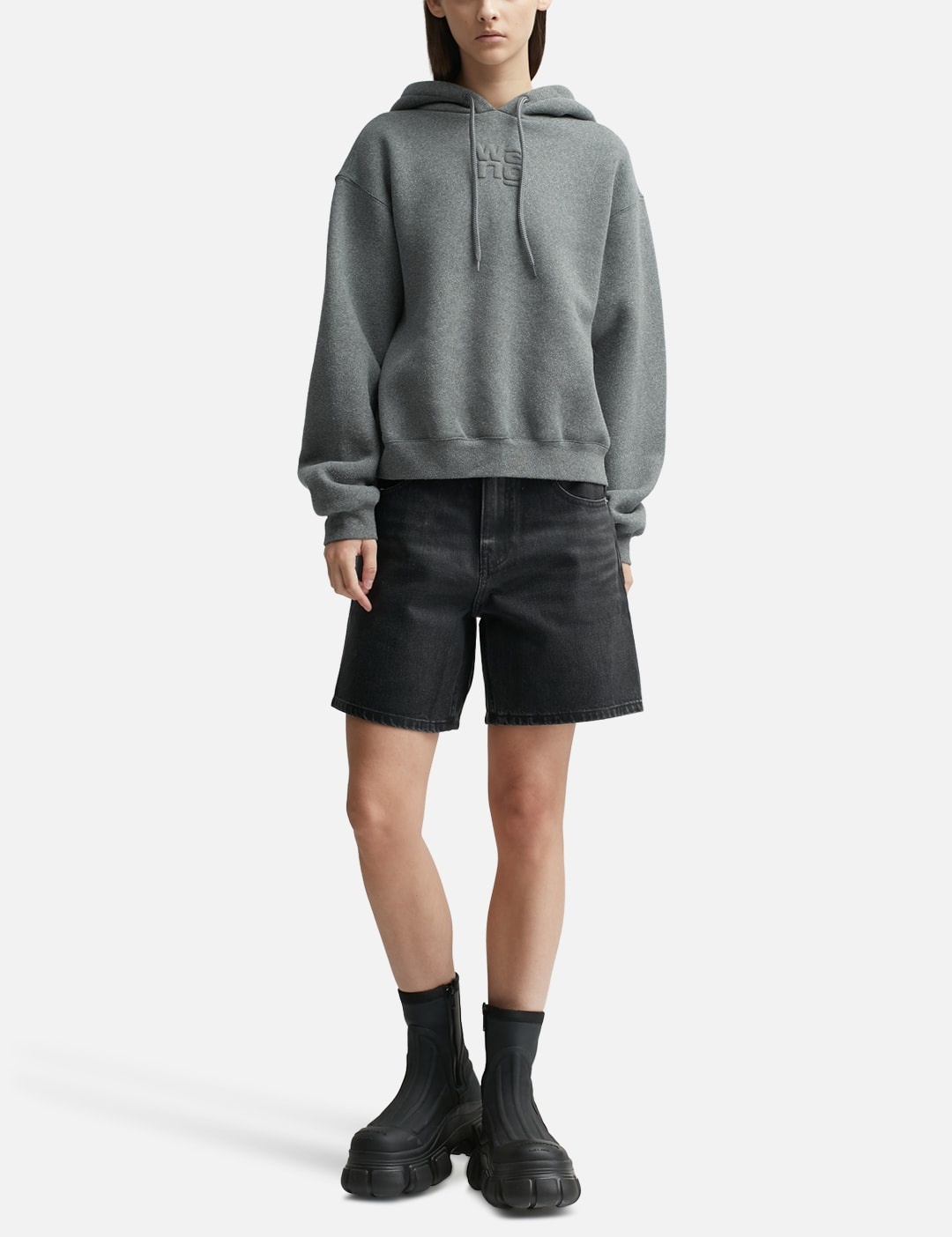 T By Alexander Wang - Glitter Terry Hoodie