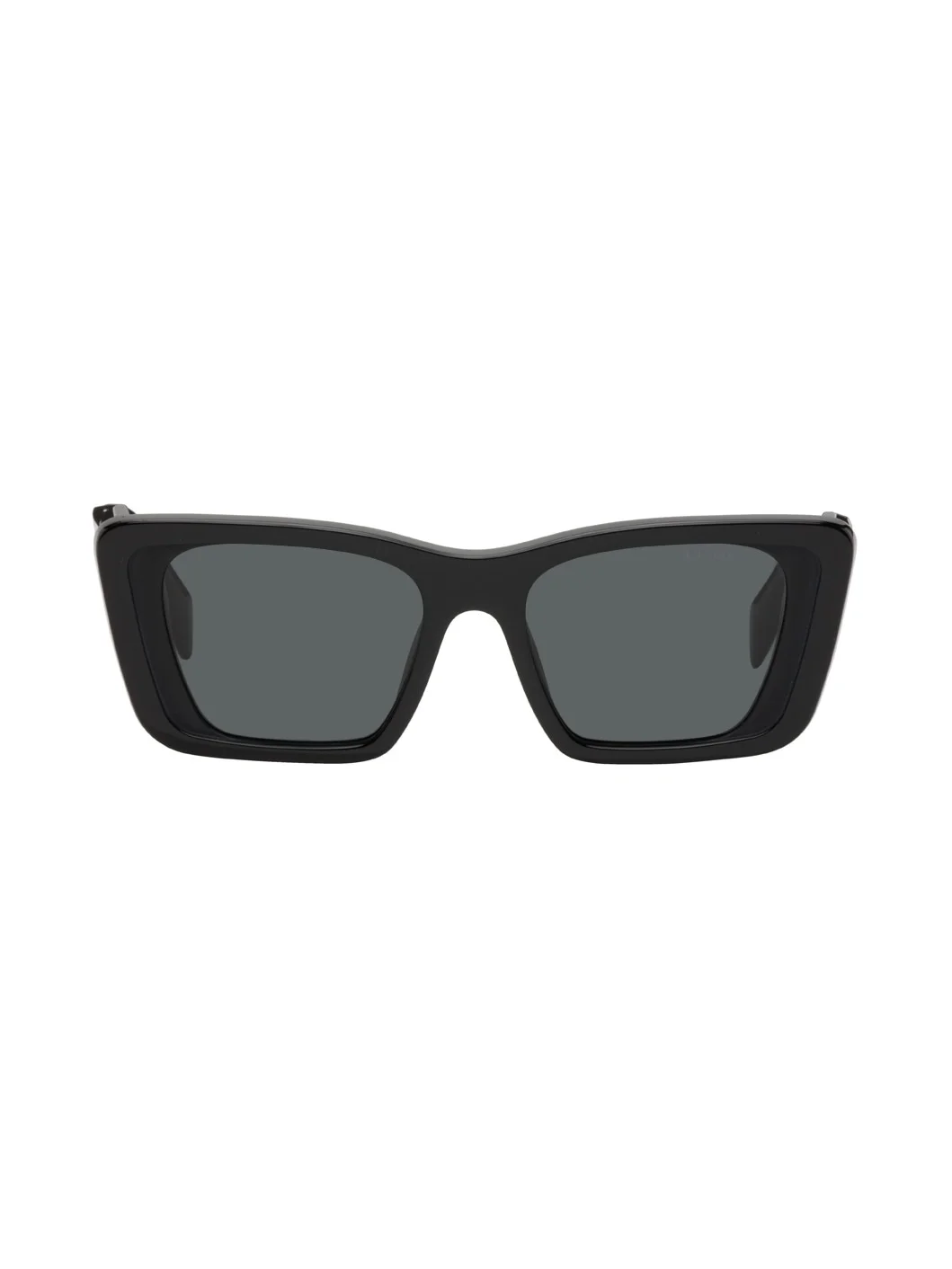Black Oversized Cat Eye Sunglasses - 1