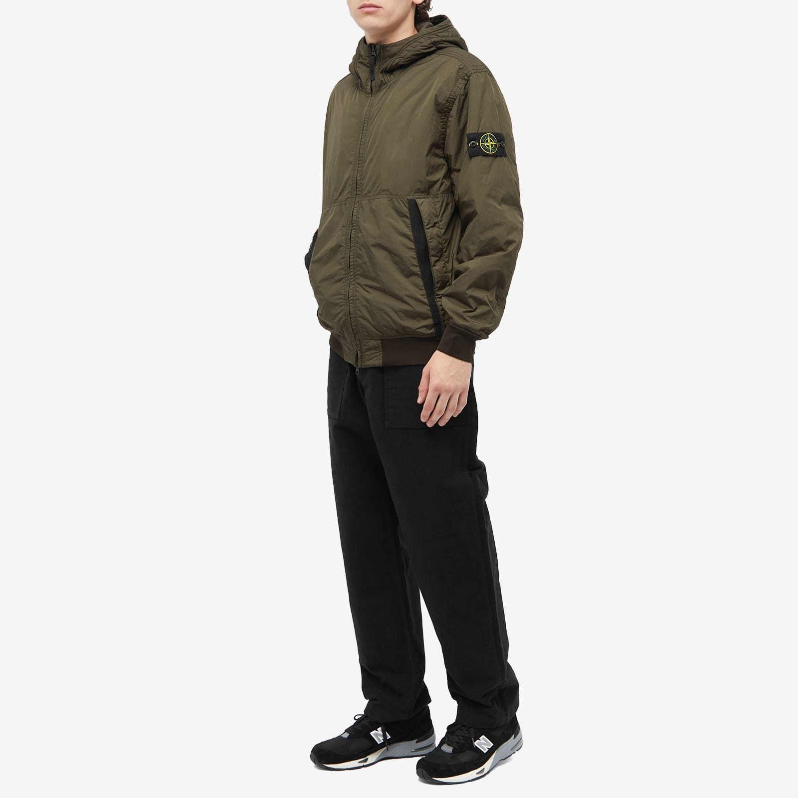 Stone Island Crinkle Reps Hooded Jacket - 4