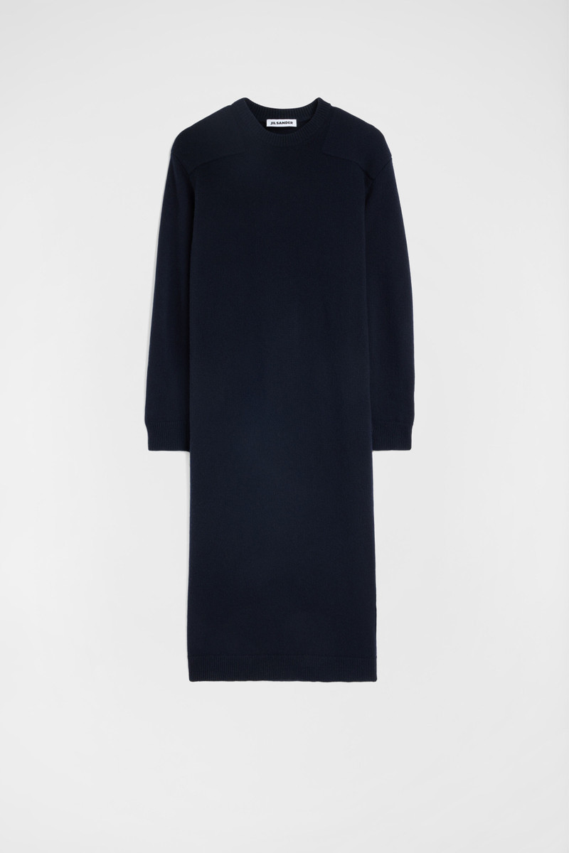 Wool Crew-Neck Dress 1