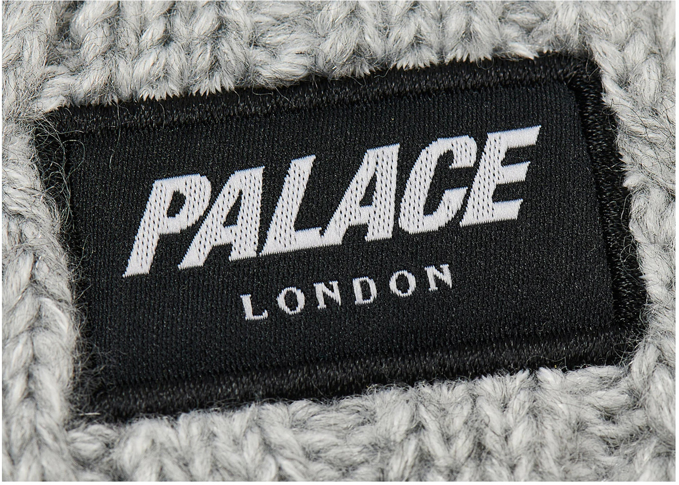 Palace P Link Beanie Grey Marl - 3
