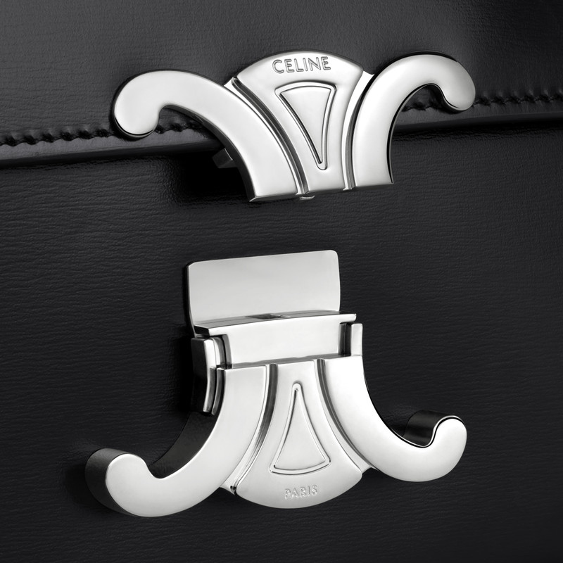 CHAIN SHOULDER BAG CLAUDE in shiny calfskin 5