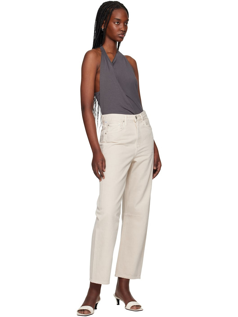 Citizens of Humanity Beige Miro Relaxed Jeans outlook