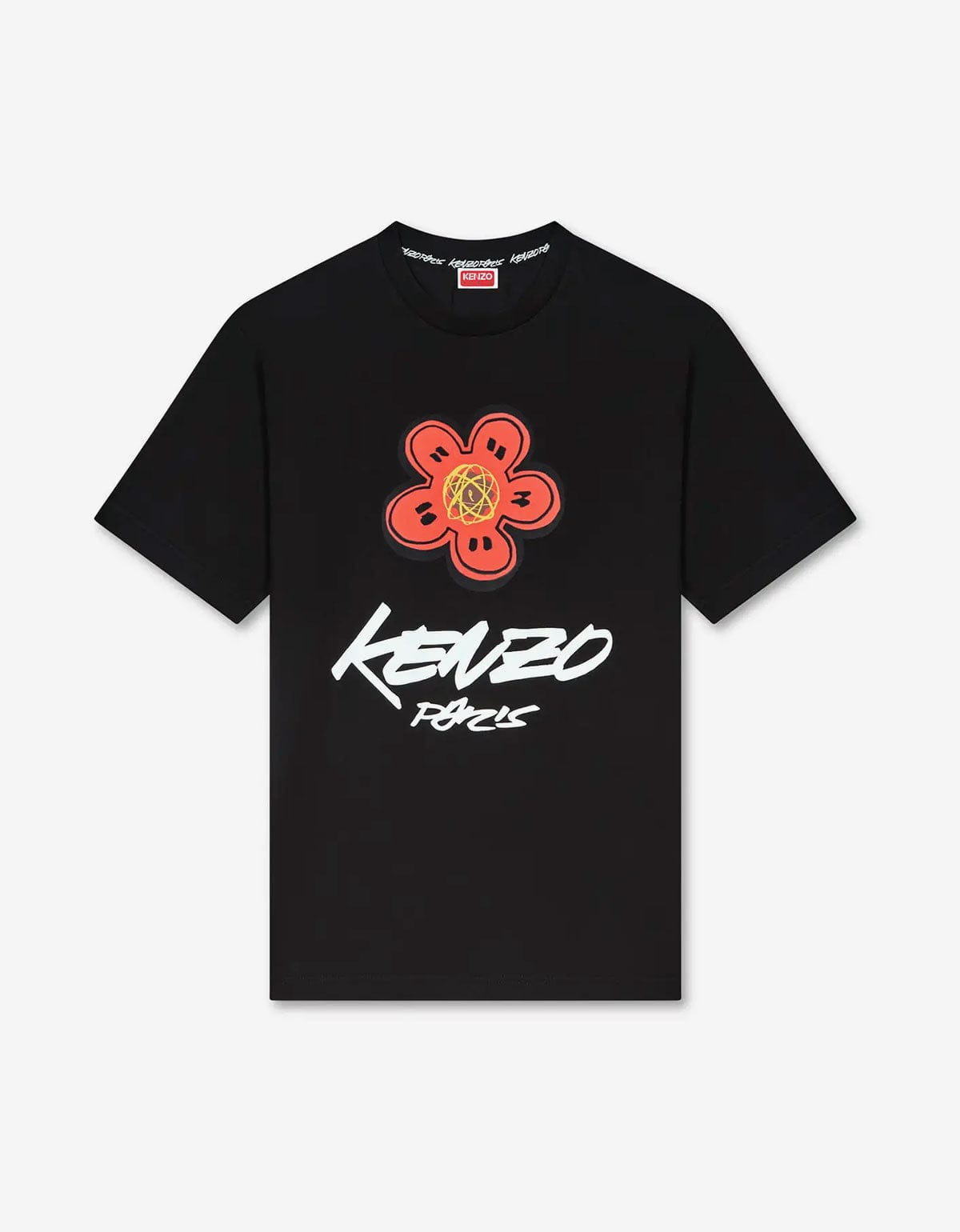 Kenzo x Futura 2000 Black Boke Flower Logo T-Shirt - 1