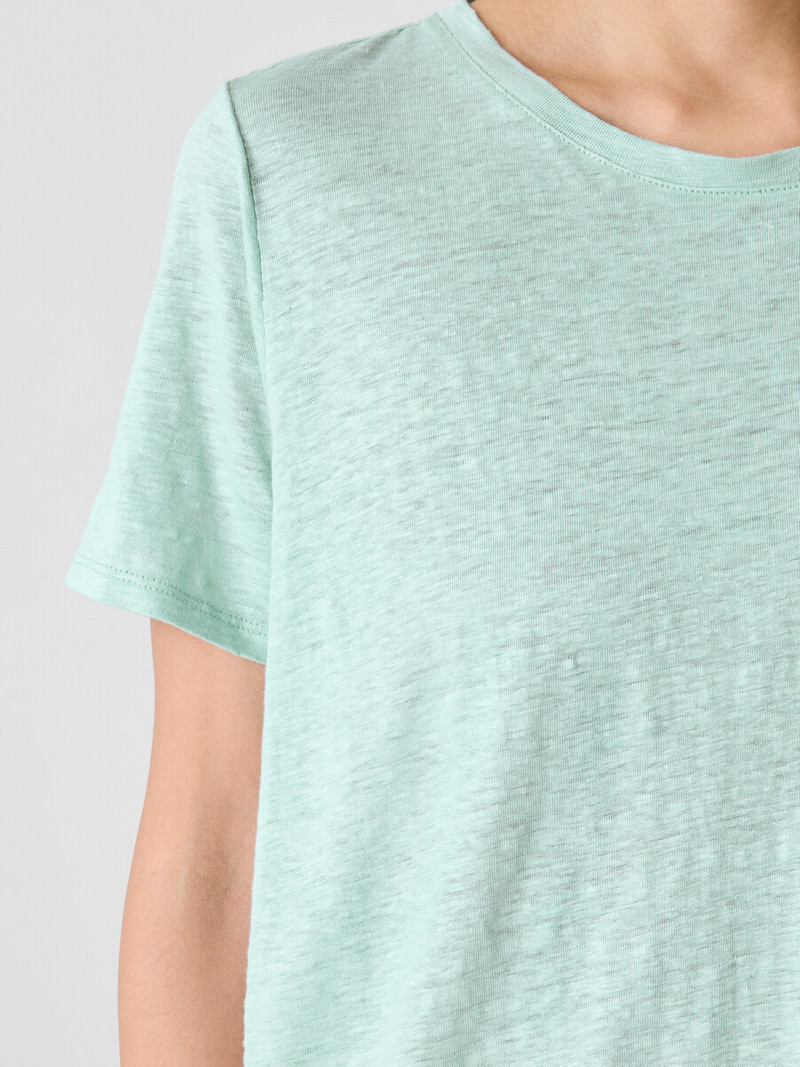 Organic Linen Jersey Crew Neck Tee 5