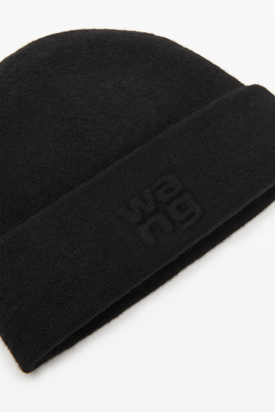Alexander Wang logo beanie in soft stretch wool outlook