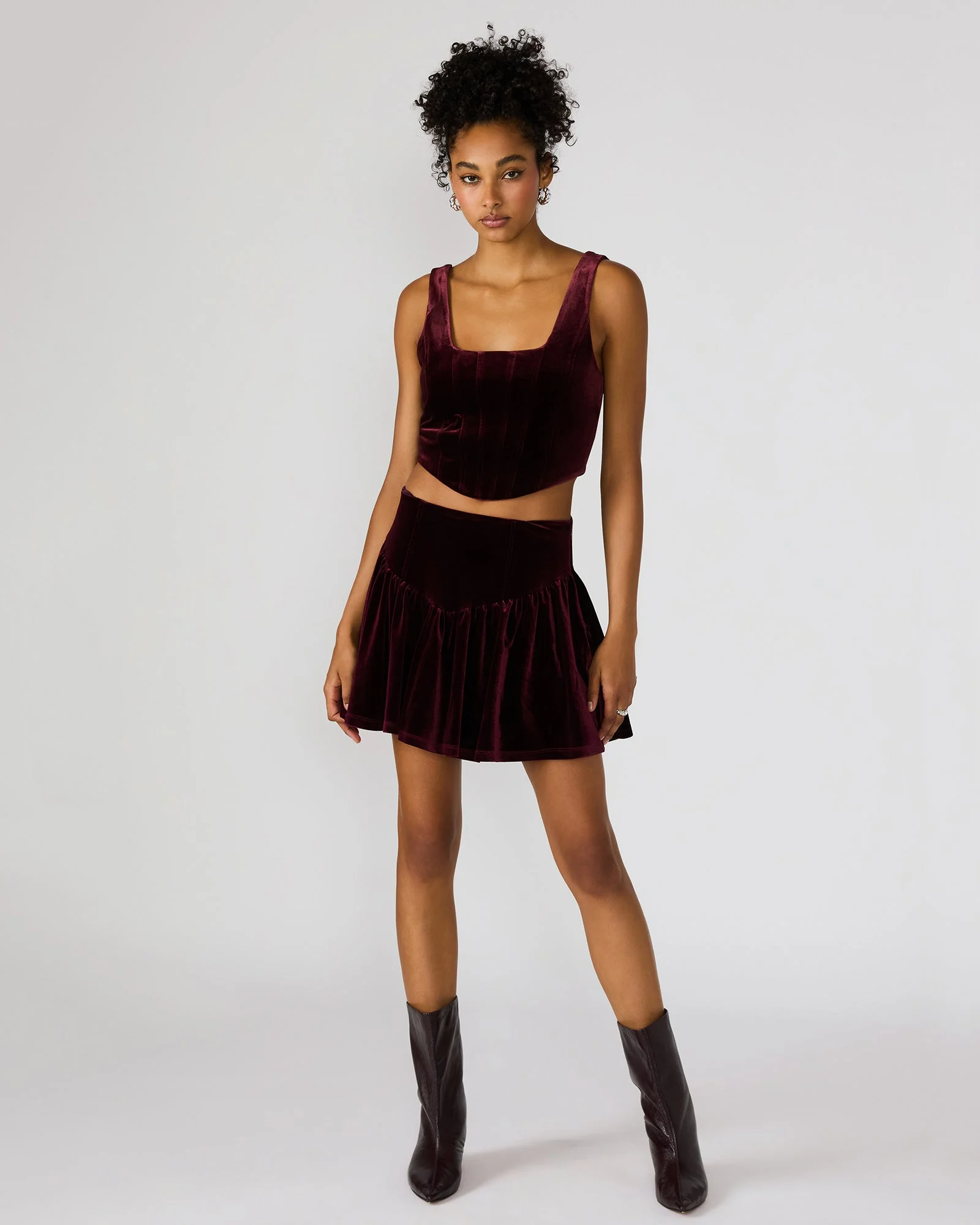 JAYLA SKIRT WINE - 1