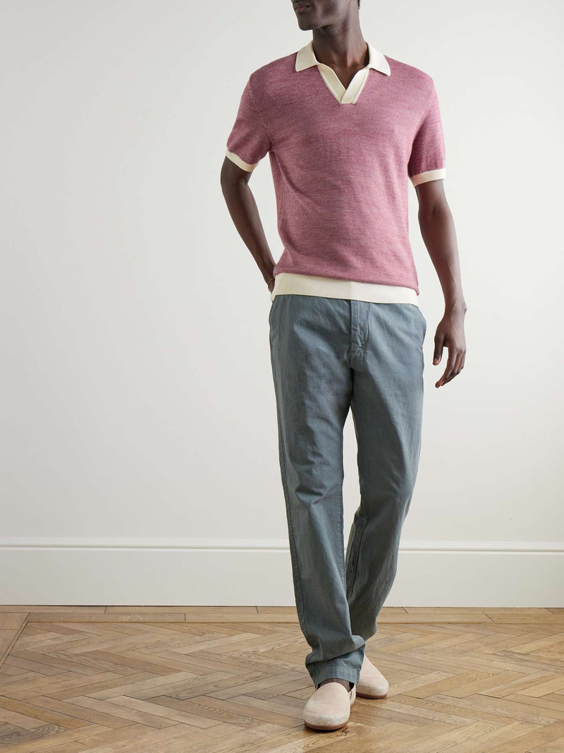 ORLEBAR BROWN Horton Merino Wool and Cotton-Blend Polo Shirt outlook