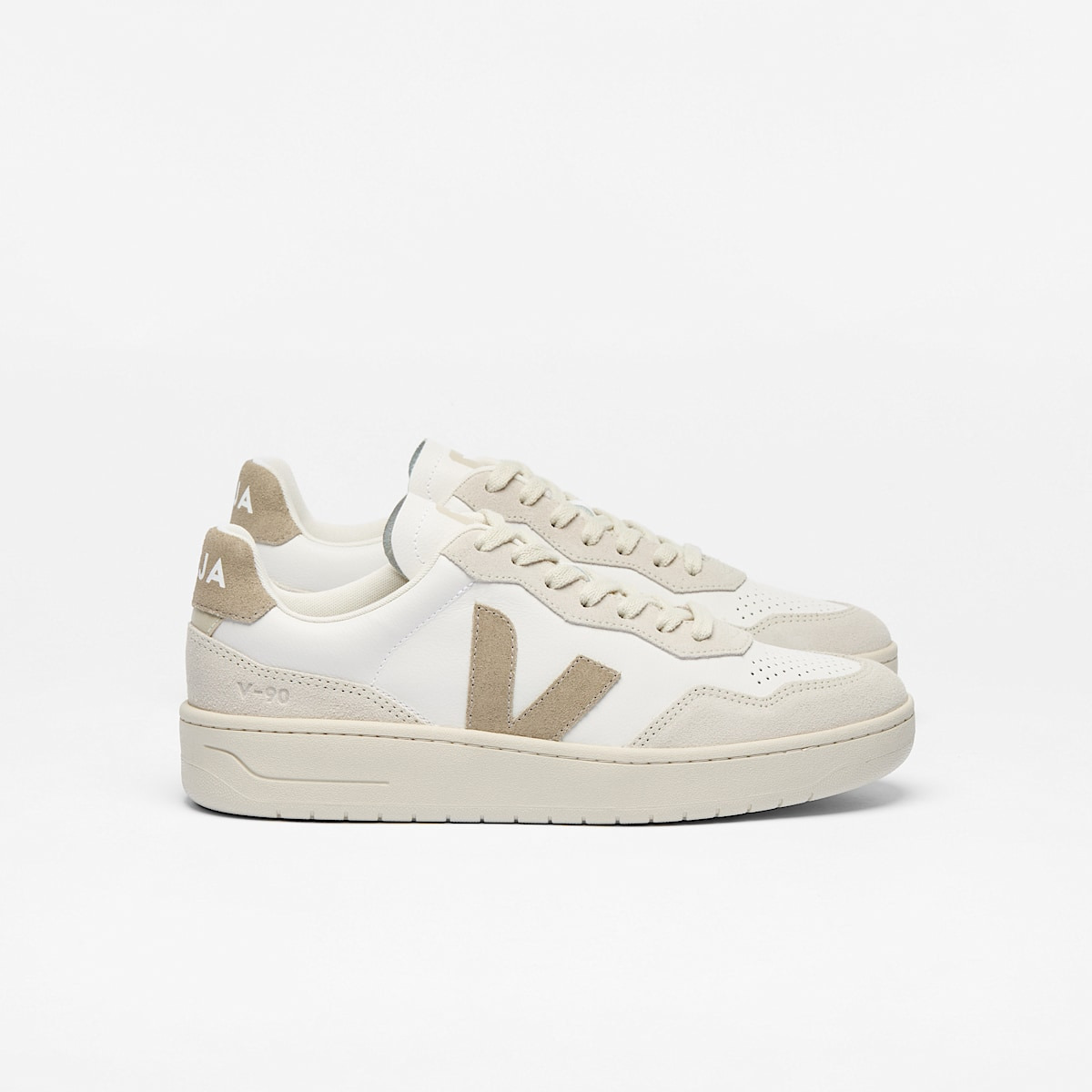 V-90 LEATHER WHITE TAUPE - 1