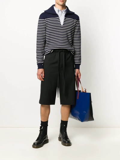 Loewe drawstring wool Bermuda shorts outlook