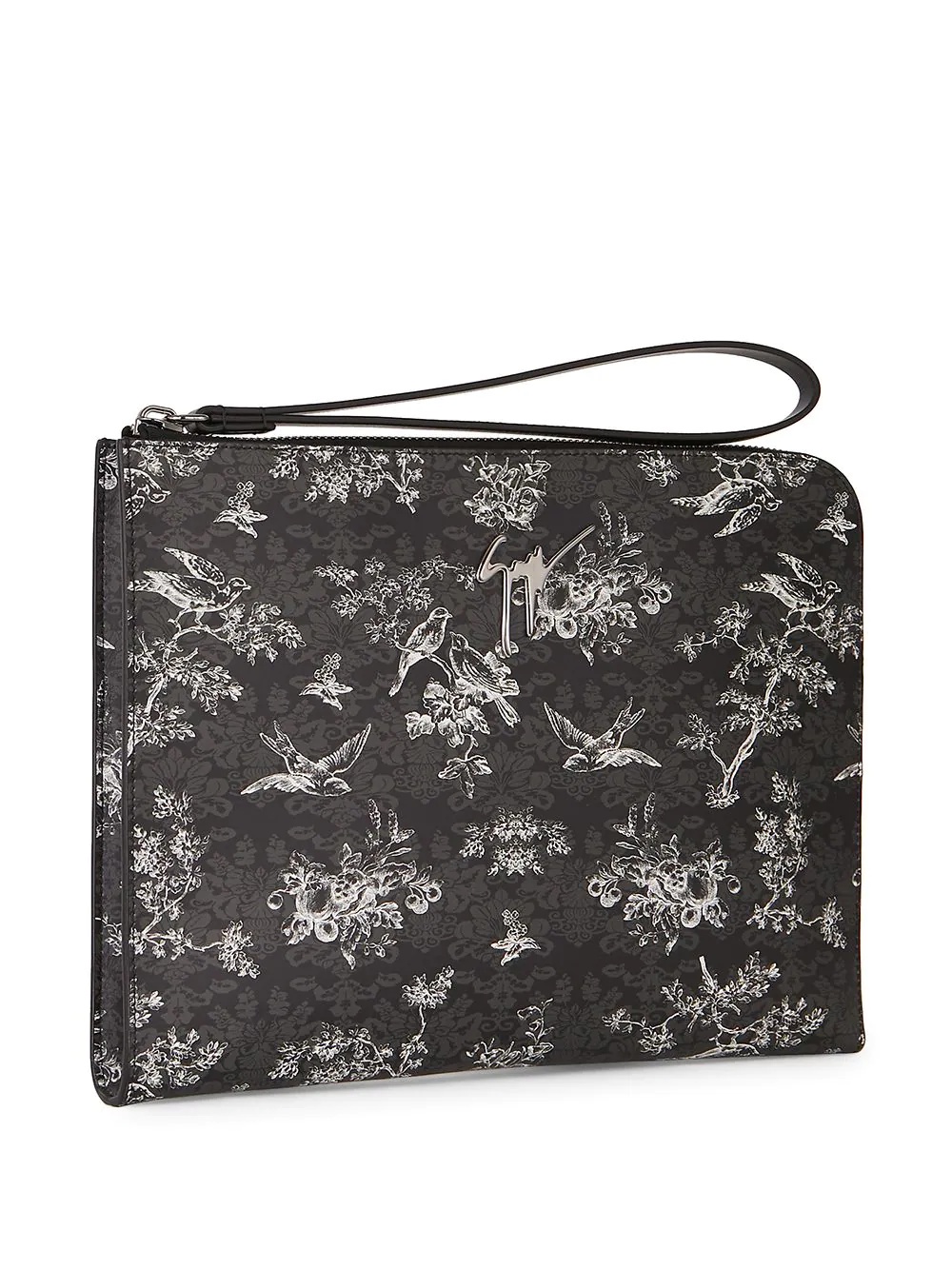 Fabian floral-print clutch - 4