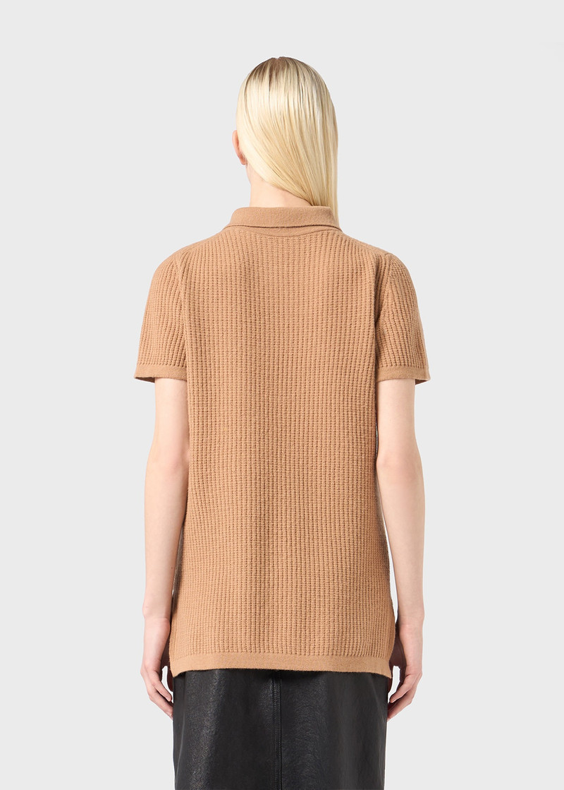 POLO SHIRT WITH MARABOU POM-POMS 4