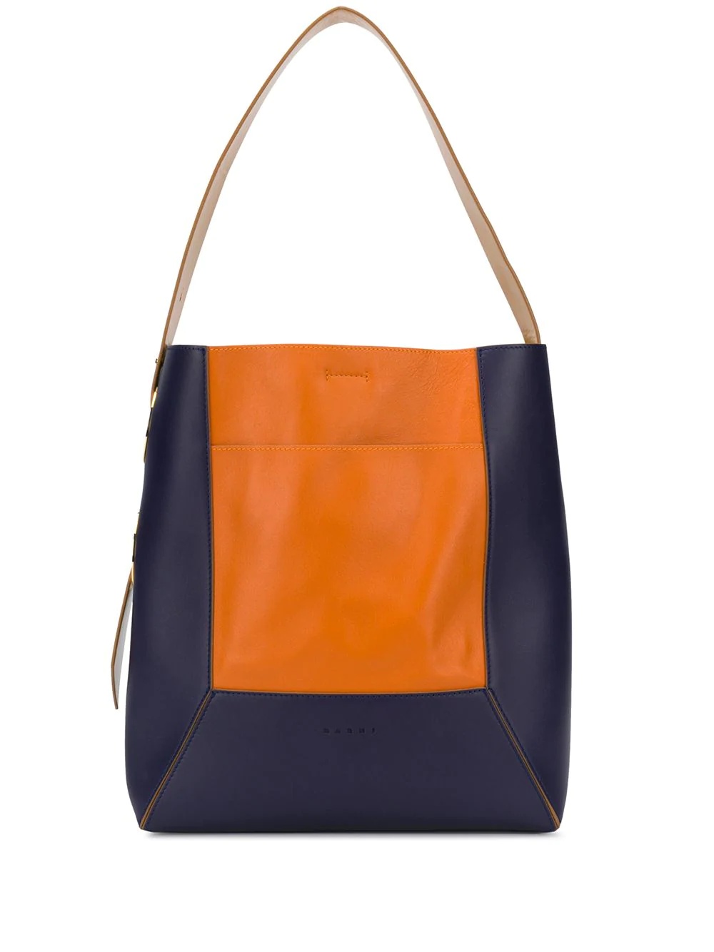 colour-block tote bag - 1